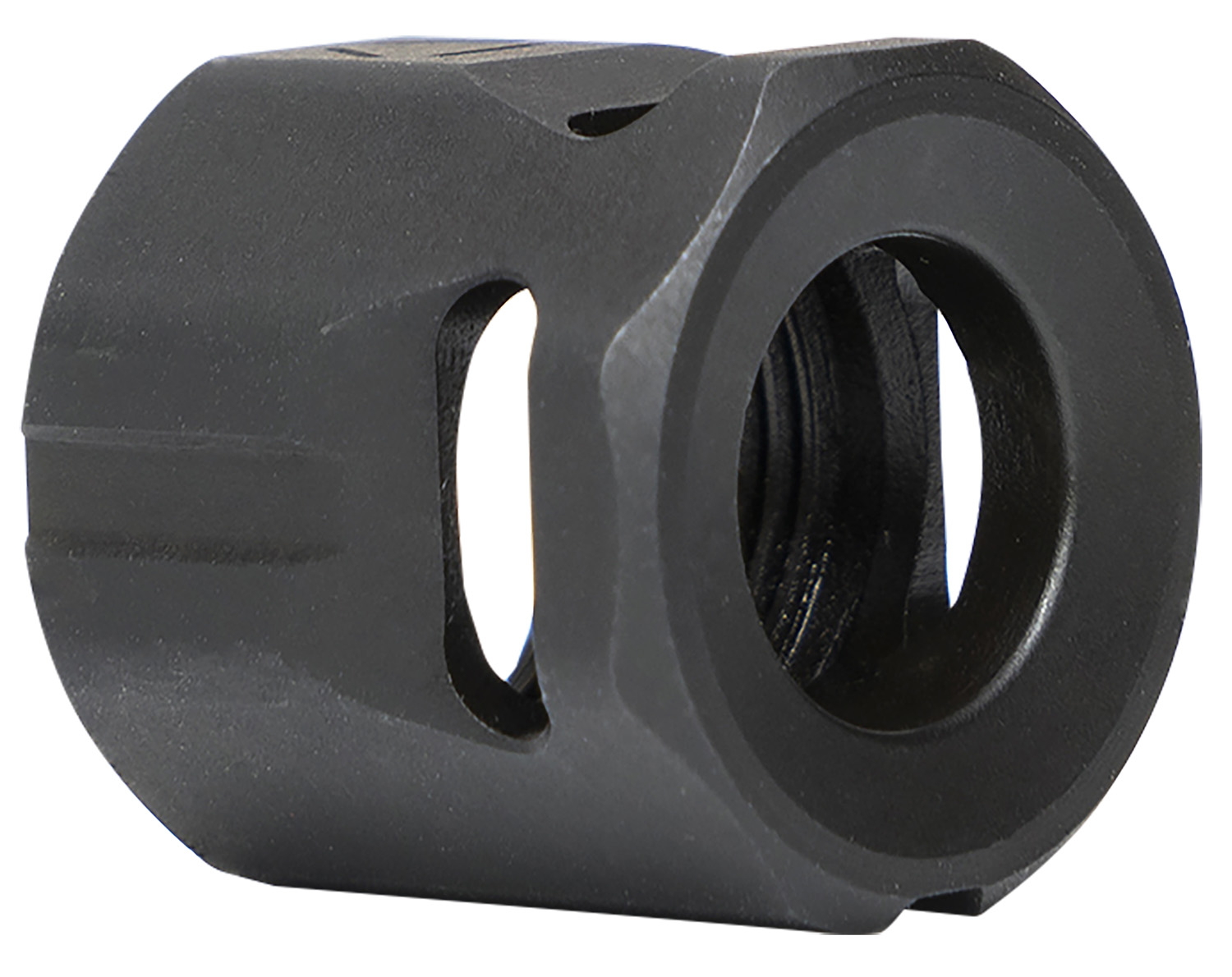 Strike Industries MCCIRCLE Micro Threaded Compensator Black Steel 1/2"x28 Threads 0.64" OAL Compatible w/ 9mm/357 SIG