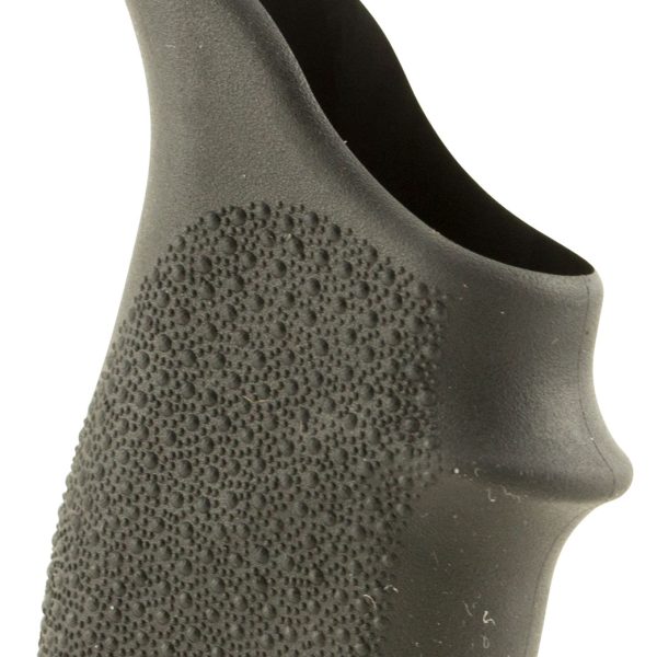 Hogue 18300 HandAll Beavertail Grip Sleeve made of Rubber with Textured Black Finish & Finger Groove for S&W M&P Shield (45); Kahr P-Series, CW (9 & 40)