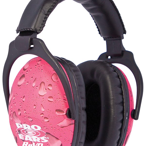 Pro Ears PE26UY016 ReVO Passive Muff 26 dB Over the Head Black w/Pink Rain Pattern Youth 1 Pair
