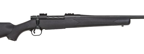 Mossberg 27892 Patriot  Full Size 30-06 Springfield 5+1 22" Matte Blued Fluted Barrel, Drilled & Tapped Matte Blued Stainless Steel Receiver, Black Fixed Synthetic Stock, Right Hand