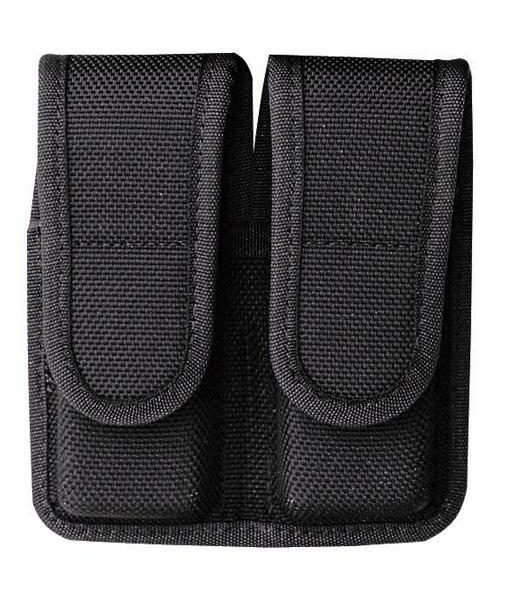 Bianchi Model 7302H AccuMold Double Magazine Pouch Colt Government .380 Hook and Loop Black