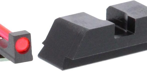 Ameriglo Red Fiber .115 FRONT Black REAR for Glock 42-43-43X-48