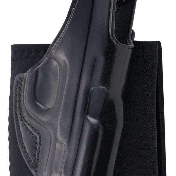 Galco AG652B Ankle Glove  Size Fits Ankles up to 13" Black Leather Hook & Loop Fits S&W M&P Shield Fits S&W M&P Shield Plus Fits S&W M&P Shield 2.0 Right Hand