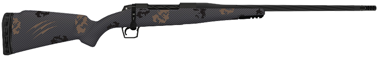 Fierce Firearms TWROG300WIN22BT Twisted Rogue Mini 300 Win Armour Lube Black Steel Threaded Barrel, Drilled & Tapped Steel Receiver, LR Negative Comb Trophy Camo Carbon Fiber Stock - Fierce Firearms