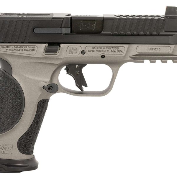 Ed Brown MPFTACT Fueled M&P Tactical 9mm Luger 19+1 4.75" Black Nitride Match Grade Threaded Barrel, Black Nitride Optic Cut/Serrated Stainless Steel Slide