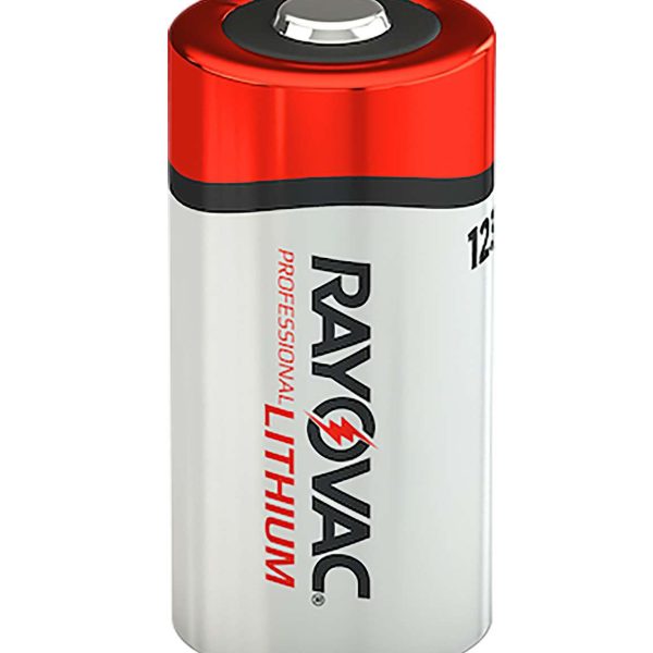 Rayovac RL123A2 123A Lithium  Silver/Red 3 Volts 1,500 mAh (2) Single Pack