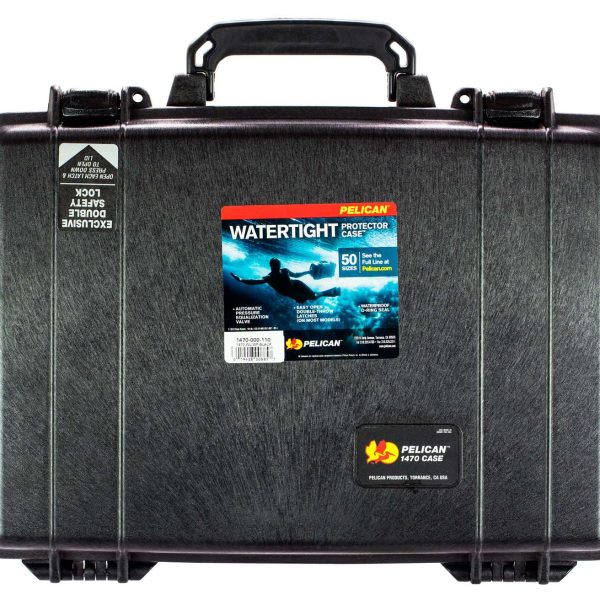 Pelican 1470000110 Protector Laptop Case Black 16" Interior Polymer