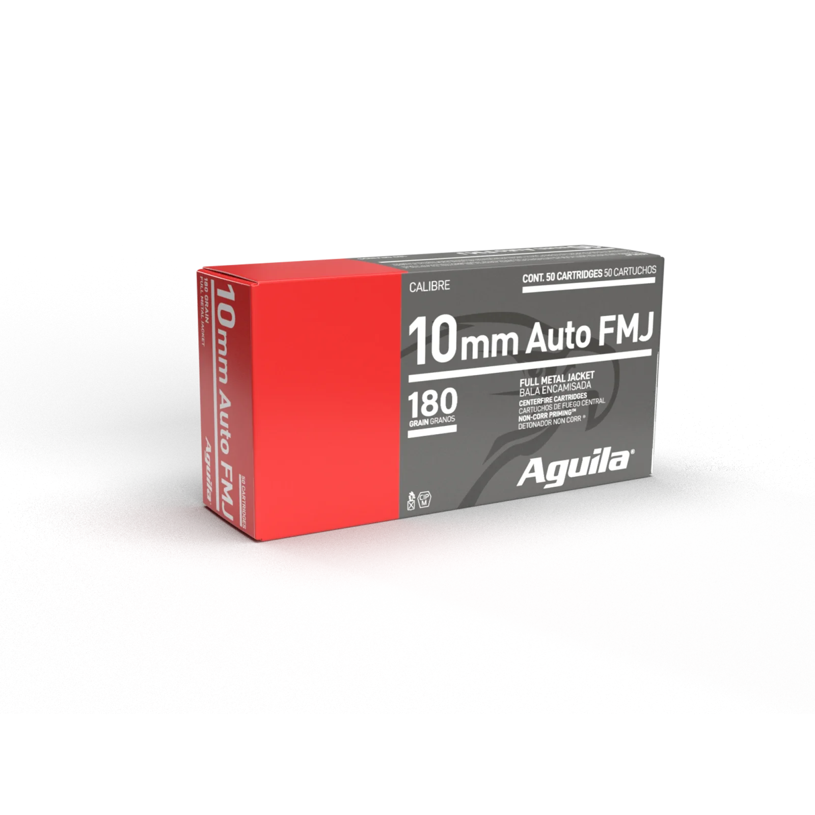 AGUILA 10MM AUTO 180GR FMJ 50RD BOX 20 BXS PER CS