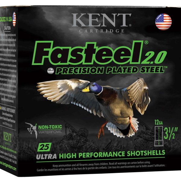 Kent Cartridge K1235FS403 Fasteel 2.0  12 Gauge 3.50" 1 3/8 oz 3 Shot 25 Per Box/ 10 Case