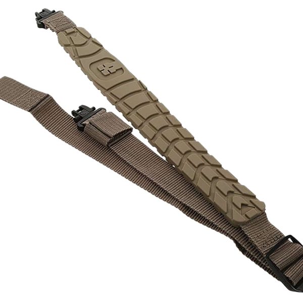 Caldwell 1131996 Max Grip Slim Sling Flat Dark Earth 20"- 41" OAL Adjustable Rifle