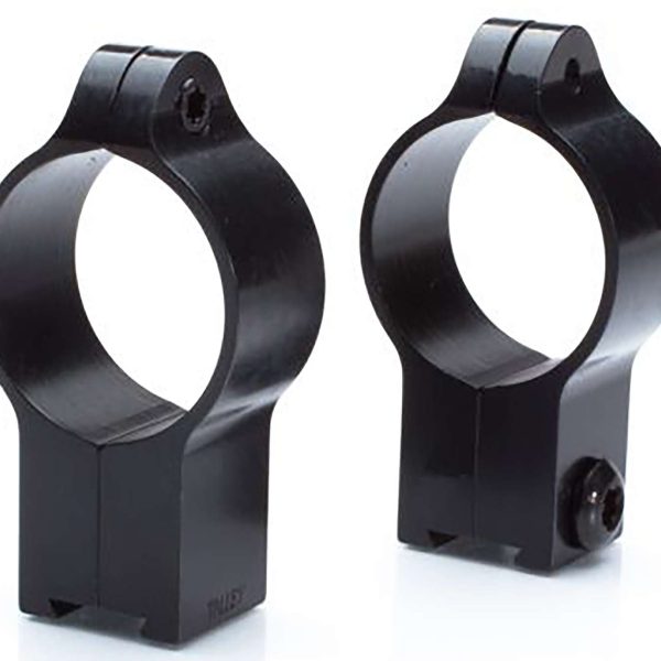 Talley 22CZRH Rimfire Rings  Black CZ 452 European/455/457/512/513 1" High 0 MOA