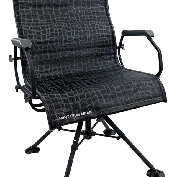 Hawk HWK3115 Big Denali Blind Chair Folding Black Mesh