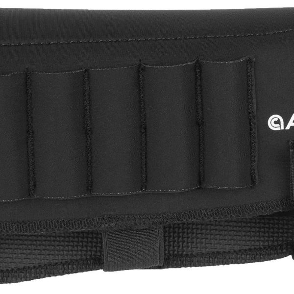 Allen 18427 Buttstock Shell Holder  Black Neoprene 223-300 Win Magnum 6rd Velcro Mount