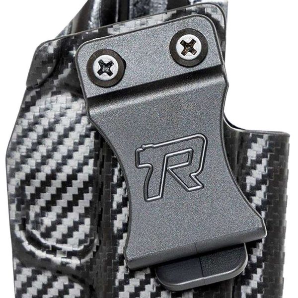 Rounded Gear GLKG43CFRHVAR Kydex  IWB Black Kydex Fits Glock 43 Belt Clip Right Hand