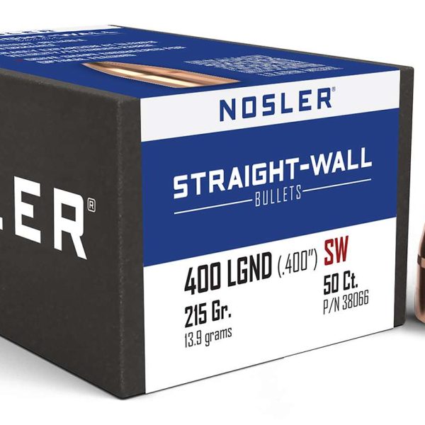 Nosler 38066 Straight Wall  400Legend 215gr Power Point 50CT
