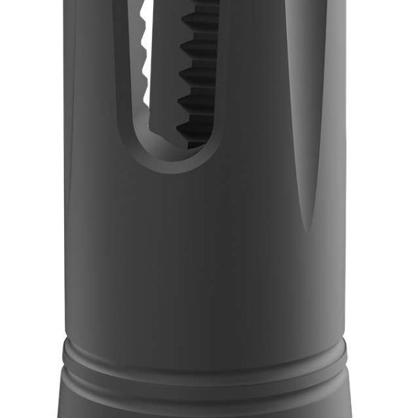 Breek Arms BRK4318 Scorch 3-Prong Flash Hider Black Nitride Steel 1/2"x28 Threads 9mmLuger Compatible w/ Breek-LOK 3QD