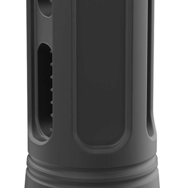 Breek BRK4324 Sentinel Caged Flash Hider Black Nitride Steel 5/8"x24 Threads 9mmLuger Compatible w/ Breek-LOK 3QD