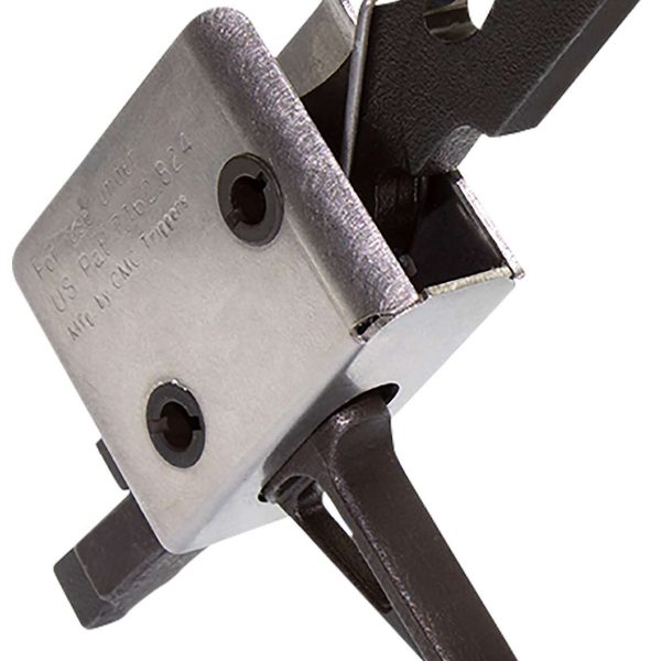 CMC Triggers 91507 Drop-In  Single-Stage Flat Trigger w/ 3.50 lbs Draw Weight & Black/Silver Finish