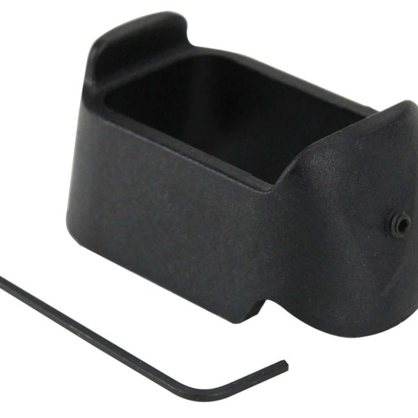 Pachmayr 03852 Mag Sleeve  made of Polymer with Black Finish for Glock 19,23 Mags to fit Glock 26 & 27 Models