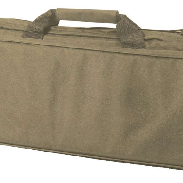 US PeaceKeeper P40036 RAT Case Water Resistant Tan 600D Polyester w/ Padding Adjustable Straps Air Vents & Front Pocket w/ Triple Mag Pouch
