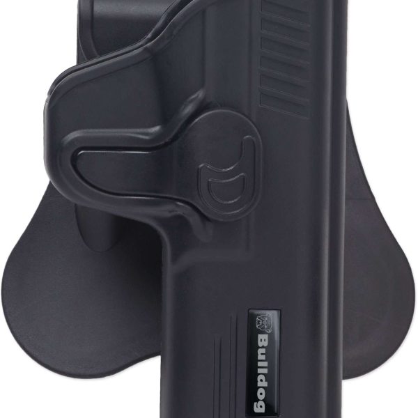 Bulldog RRG17 Rapid Release  OWB Black Polymer Paddle Compatible w/Glock 17 Right Hand
