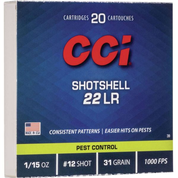 CCI Shotshell .22 LR 31gr — 20 rds