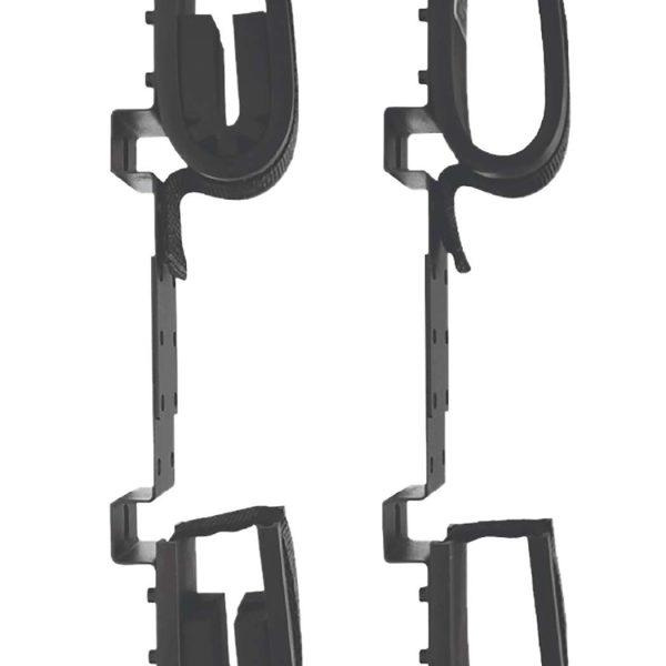 Rugged Gear 10065 Screw Mount Double Hook Black Steel Holds 2 Rifle/Shotgun