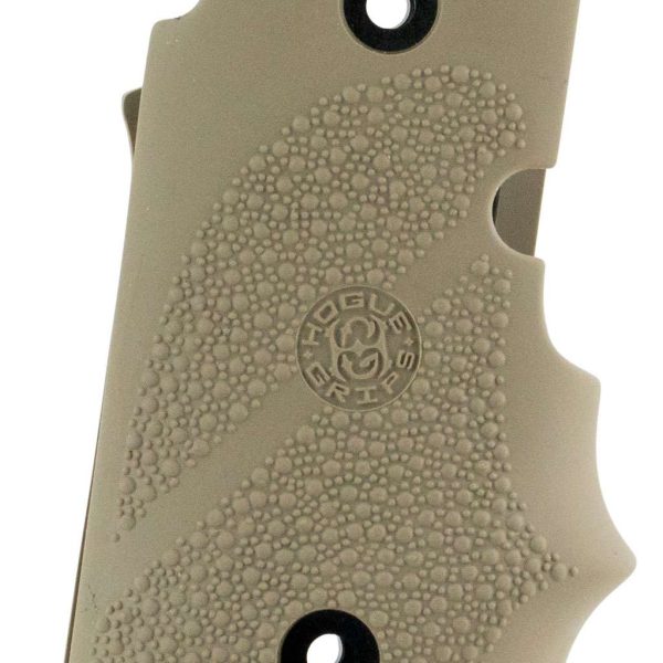 Hogue 98083 Rubber Grip  Flat Dark Earth with Finger Grooves for Sig P938 with Ambidextrous Safety