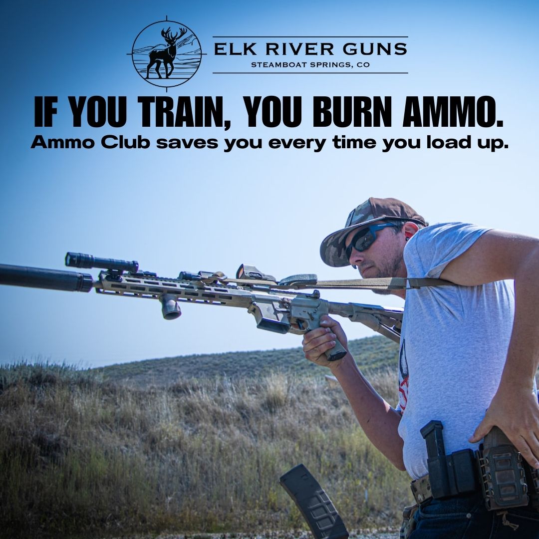 If you train, you burn ammo. Ammo Club saves you every time you load up.