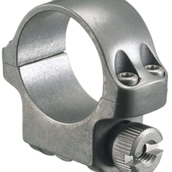 Ruger Steel Scope Ring - Single (3KTG) 1" Low .812" Height - Target Grey Stainless Finish