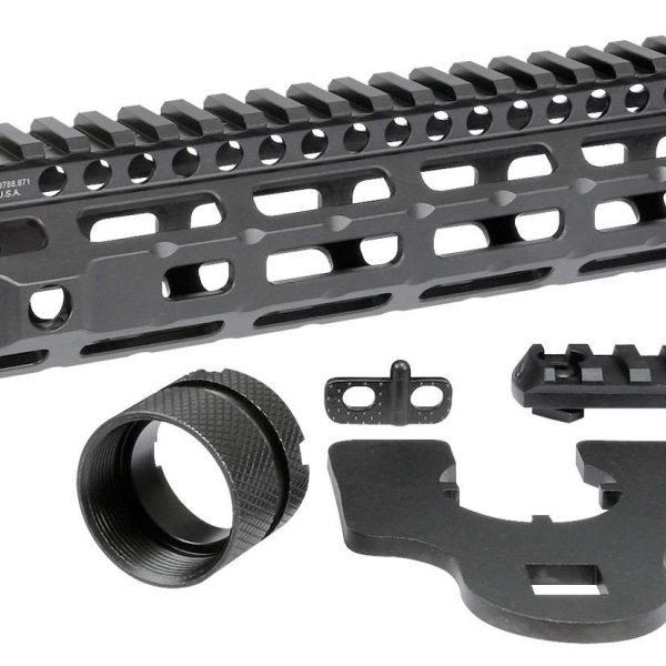 Midwest Industries MICRM105 Combat  Black Hardcoat Anodized 6061-T6 Aluminum 10.50" Picatinny/M-LOK