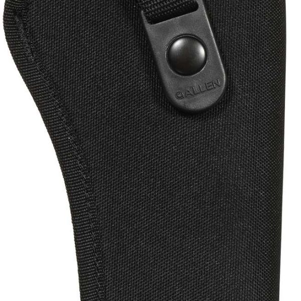 Allen 44818 Cortez  Size 18 OWB Style Black Polyester, Adjustable Strap & Belt Loop Mount Type fits 6" Barrel DA Revolver with Full Lug Right Hand