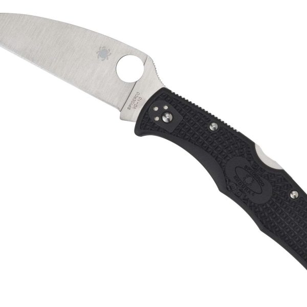 Spyderco C10FPWCBK Endura 4 Lightweight 3.78" Folding Wharncliffe Plain VG-10 SS Blade Black Bi-Directional Texturing FRN Handle Includes Pocket Clip