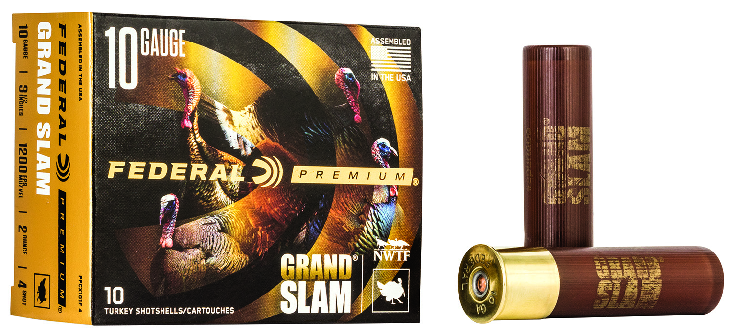Federal PFCX101F4 Premium Grand Slam 10Gauge 3.50" 2oz 4Shot 10 Per Box/25 Case