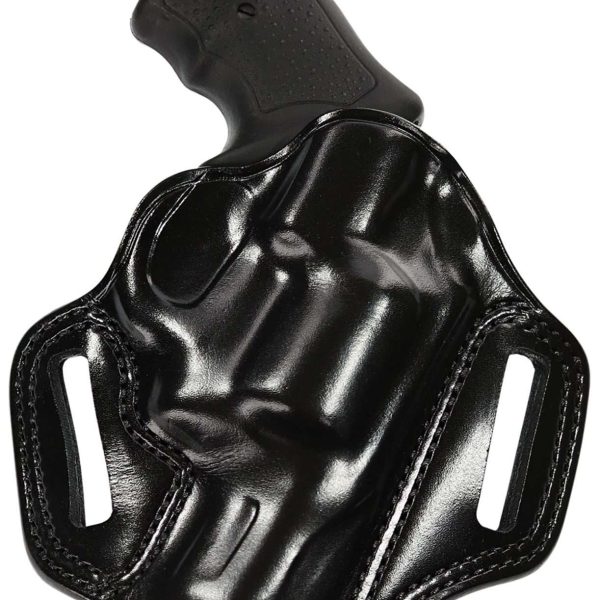 Galco CM270B Combat Master  OWB Black Leather Belt Slide Fits Browning Hi-Power/Springfield SA-35/Girsan MC P35/Match Right Hand