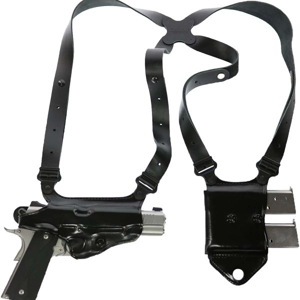 Galco MCII870B Miami Classic II Shoulder System Black Full Grain Leather