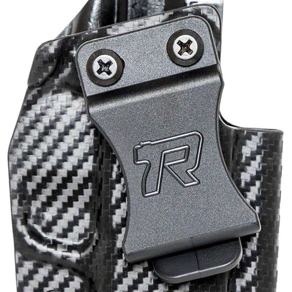 Rounded Gear SFAHELLCATCFRHVAR Kydex  IWB Black Kydex Fits Springfield Hellcat Belt Clip Right Hand