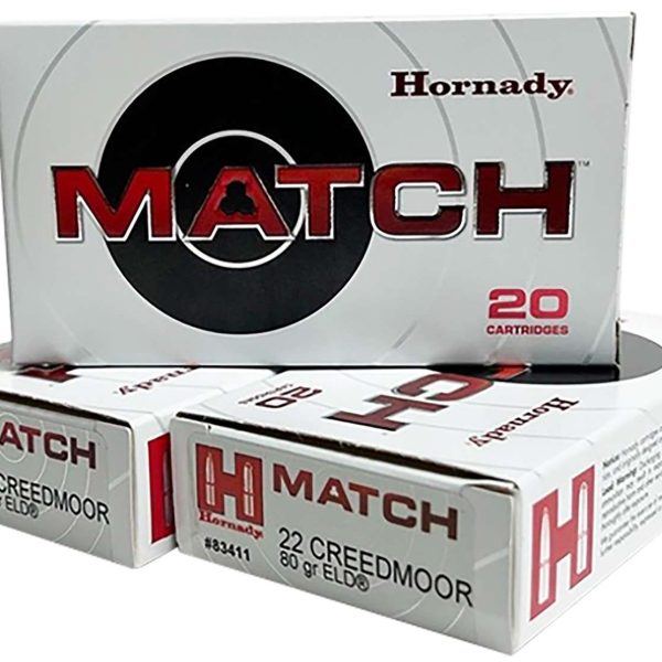 Hornady Match .22 Creedmoor 80gr — 20 rds