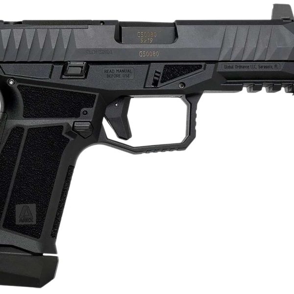Global Ordnance LLC 815537024791 Delta M Gen2 9mm Luger 15+1 4" Black Threaded Barrel, Black Nitride Optic Cut/Serrated Slide, Black Frame, Ambidextrous
