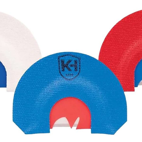 Knight & Hale KHT0206 HD Hen Mouth Call Attracts Turkey Red/White/Blue 3Pack