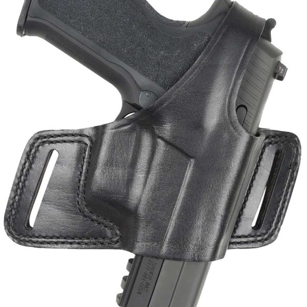 Bianchi 15706 Black Widow  OWB Size 01 Black Leather Belt Slide Fits S&W J Frame Fits Taurus 85 Fits Charter Arms Undercover Right Hand