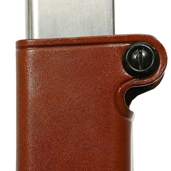 Galco SMC26 SMC Mag Case Single Tan Leather Belt Loop Compatible w/ Taurus PT945 Belts 1.75" Wide Ambidextrous Hand