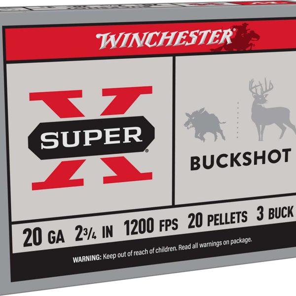 Winchester Super-X 20 ga 3 Buck — 5 rds
