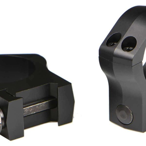 Warne 2-Piece Picatinny Style Mountain Tech Scope Rings 1" High - Matte