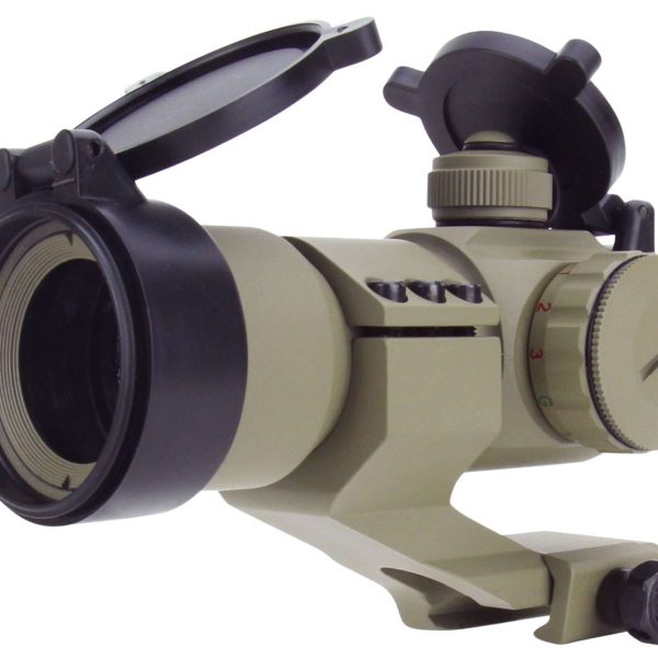 TacFire RD004T 1x30 Dual Illuminated Red/Green Dot Sight  Tan 1 x 30 mm 2 MOA Dot