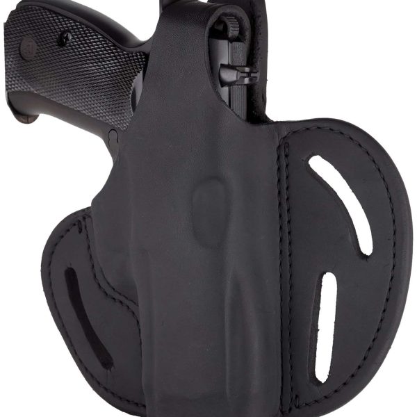 1791 Gunleather BHX5SSBLR BHX  OWB 05S Stealth Black Leather Belt Slide Fits Sig P320 Carry/Springfield XD-M Compact