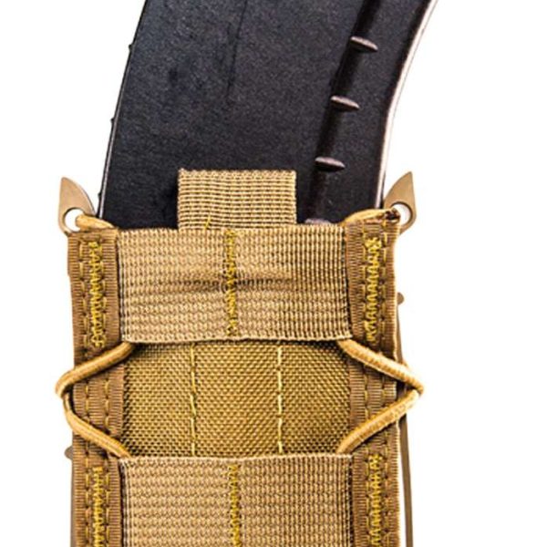 High Speed Gear 13TA10CB TACO Mag Pouch Coyote Brown Nylon Belt Compatible w/ Rifle
