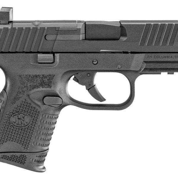 FN 66100572 509C MRD Compact Frame9mm Luger 10+1 3.70" Black Recessed Target Crown Steel Barrel, Black PVD Optic Ready/Serrated Steel Slide & Polymer Frame w/Picatinny Rail,  Ambidextrous