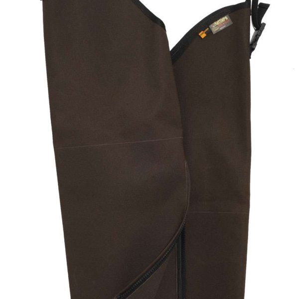 Boyt Harness 9001BRRR Rattlers Chaps 1000D Nylon Brown Regular 26" Adjustable Straps