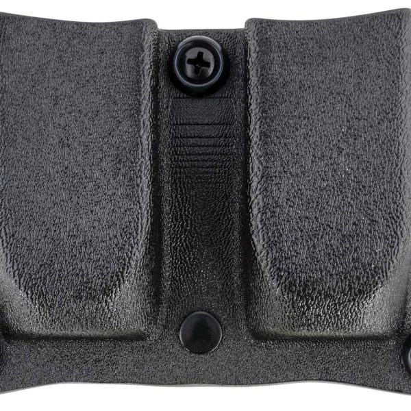 DeSantis Gunhide A87KJKKZ0 Quantico Double Mag Pouch OWB Black Kydex, Belt Clip Fits Belts Up To 1.50" Wide, Compatible w/Sig P365, Ambidextrous